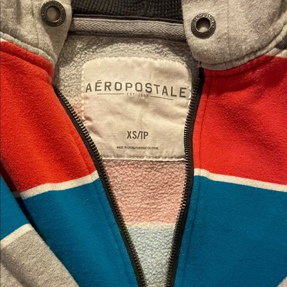 Aeropostale Multicolor Striped Hoodie - Picture 2 of 2
